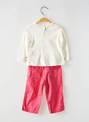 Ensemble pantalon rose PETIT BATEAU pour fille seconde vue