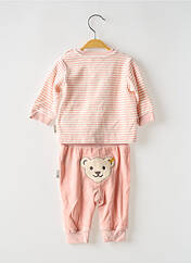 Ensemble pantalon rose STEIFF pour fille seconde vue