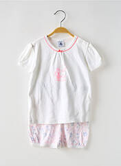 Ensemble short blanc PETIT BATEAU pour fille seconde vue