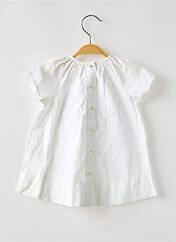 Robe courte blanc PETIT BATEAU pour fille seconde vue