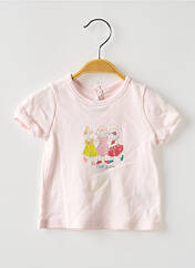 T-shirt rose PETIT BATEAU pour fille seconde vue