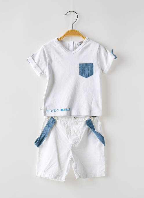 Ensemble short blanc BULLE DE BB pour garçon