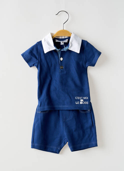 Ensemble short bleu BULLE DE BB pour garçon