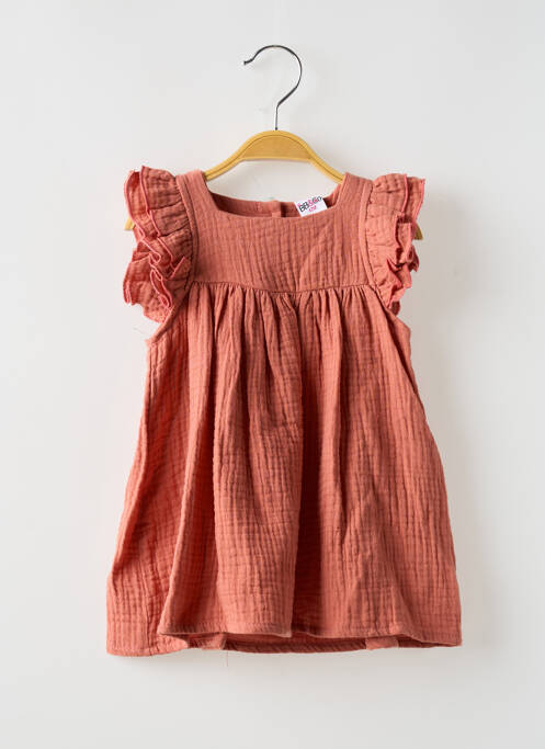 Robe mi-longue marron BB AND CO pour fille
