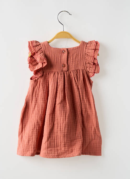 Robe mi-longue marron BB AND CO pour fille