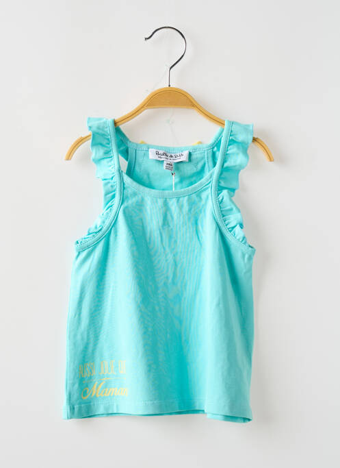 Top bleu BULLE DE BB pour fille