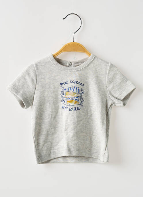 T-shirt gris PETIT BATEAU pour garçon