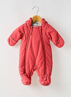 Combi-pantalon resserrée sur le bas manches longues rose PETIT BATEAU fille
