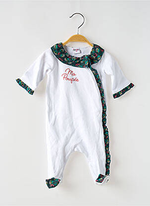 Pyjama col claudine blanc BB AND CO fille