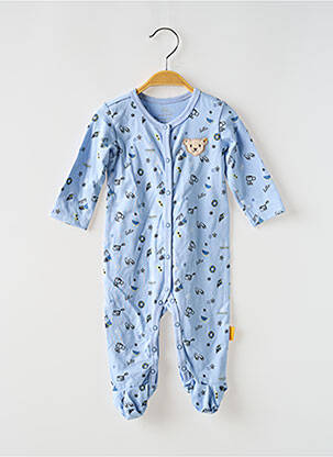 Pyjama fermeture pressionnée bleu STEIFF garcon