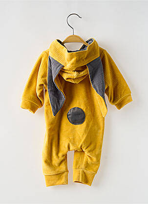 Combi-pantalon col v manches longues jaune BB AND CO enfant