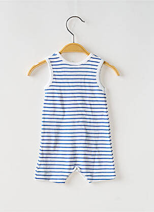 Barboteuse col rond blanc PETIT BATEAU garcon