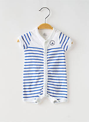 Barboteuse col rond blanc PETIT BATEAU garcon