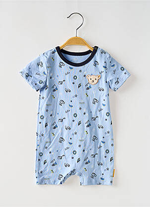 Combishort imprimé fantaisie manches courtes bleu STEIFF garcon