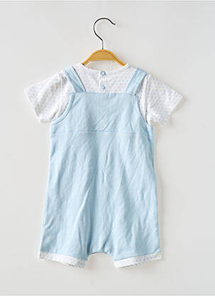 Combishort imprimé fantaisie manches courtes bleu BULLE DE BB garçon