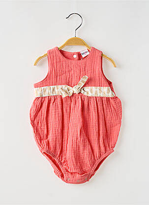 Barboteuse col rond rose BB AND CO fille