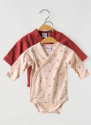 Body manches longues manches longues beige BB AND CO fille