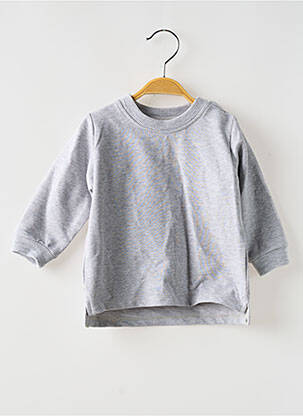 Sweat-shirt coupe droite manches longues gris BB AND CO enfant