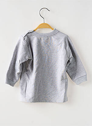Sweat-shirt coupe droite manches longues gris BB AND CO enfant