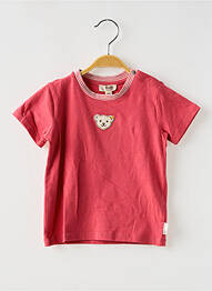 T-shirt coupe droite manches courtes rouge STEIFF enfant