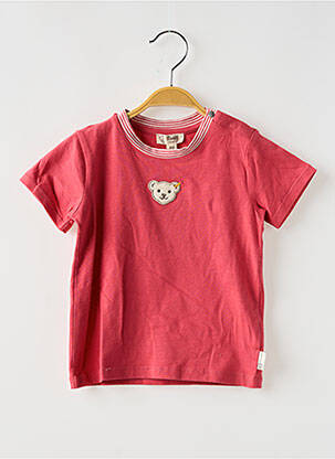 T-shirt coupe droite manches courtes rouge STEIFF enfant