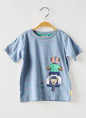 T-shirt coupe droite manches courtes bleu STEIFF garcon