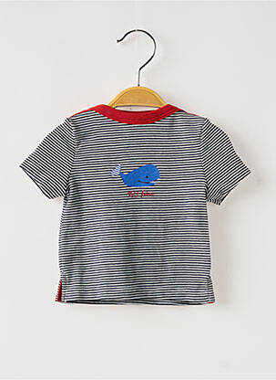T-shirt stretch manches courtes bleu PETIT BATEAU garçon