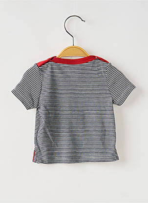 T-shirt stretch manches courtes bleu PETIT BATEAU garçon
