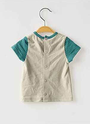 T-shirt stretch manches courtes bleu MOULIN ROTY fille