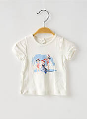 T-shirt blanc PETIT BATEAU pour fille seconde vue