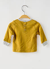 T-shirt jaune PETIT BATEAU pour garçon seconde vue