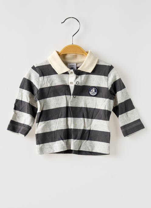 Polo gris PETIT BATEAU pour garçon