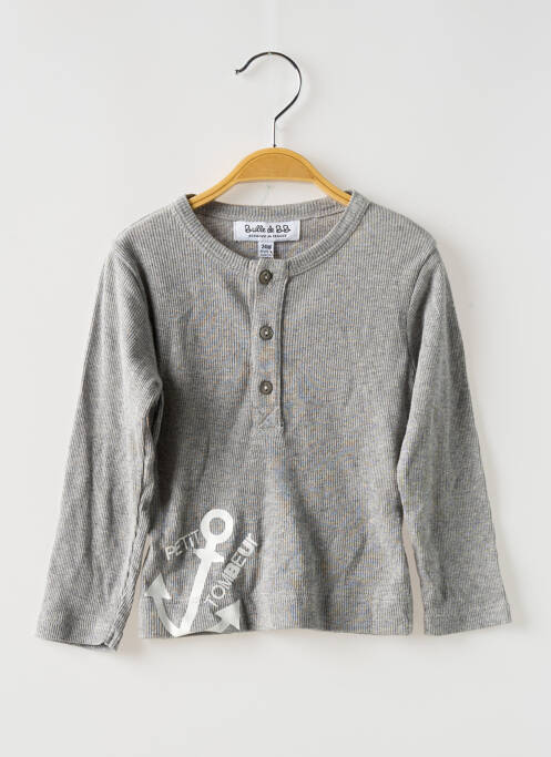 T-shirt gris BULLE DE BB pour garçon