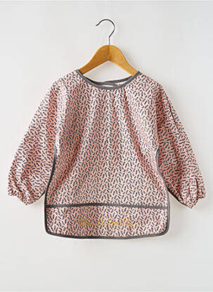 Bavoir imprimé fantaisie rose BB AND CO fille