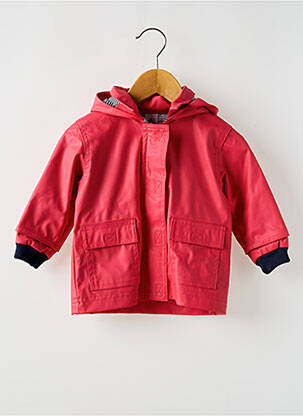 Imperméable a capuche rouge PETIT BATEAU enfant