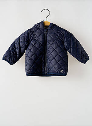 Doudoune coupe droite sans capuche bleu PETIT BATEAU enfant