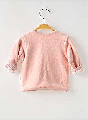 Veste casual fermeture pressionnée rose STEIFF fille