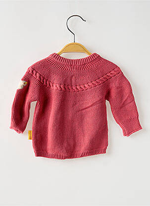 Gilet manches longues coupe droite rose STEIFF fille