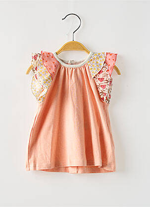 Tunique manches courtes imprimé fantaisie rose MOULIN ROTY fille
