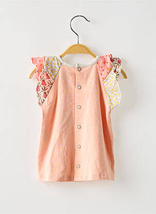 Tunique manches courtes imprimé fantaisie rose MOULIN ROTY fille