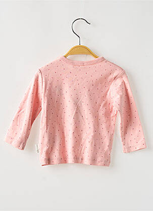 T-shirt stretch manches longues rose STEIFF fille