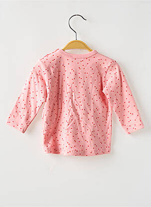 T-shirt col rond manches longues rose STEIFF fille