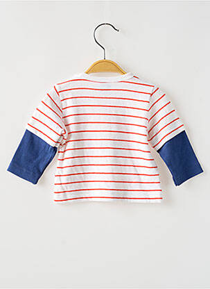 T-shirt manches longues manches longues blanc PETIT BATEAU garçon