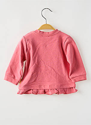 Sweat-shirt broderie manches longues rose STEIFF fille