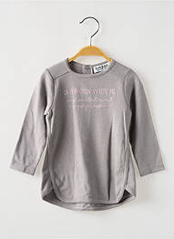 T-shirt coupe cintrée manches longues gris BULLE DE BB fille