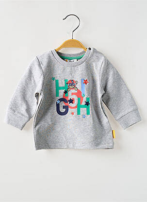 Sweat-shirt manches longues manches longues gris STEIFF garçon
