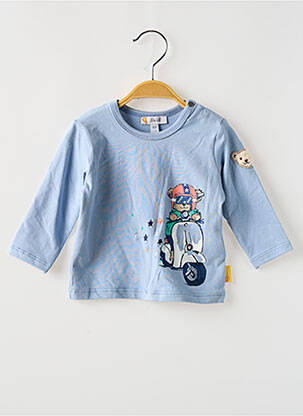 T-shirt manches longues manches longues bleu STEIFF garçon