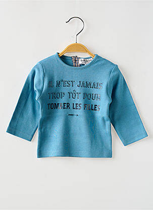 Sous-pull coupe cintrée manches longues bleu BULLE DE BB fille