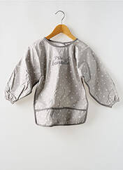 Bavoir gris BB AND CO pour garçon seconde vue