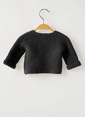 Gilet manches longues gris PETIT BATEAU pour fille seconde vue